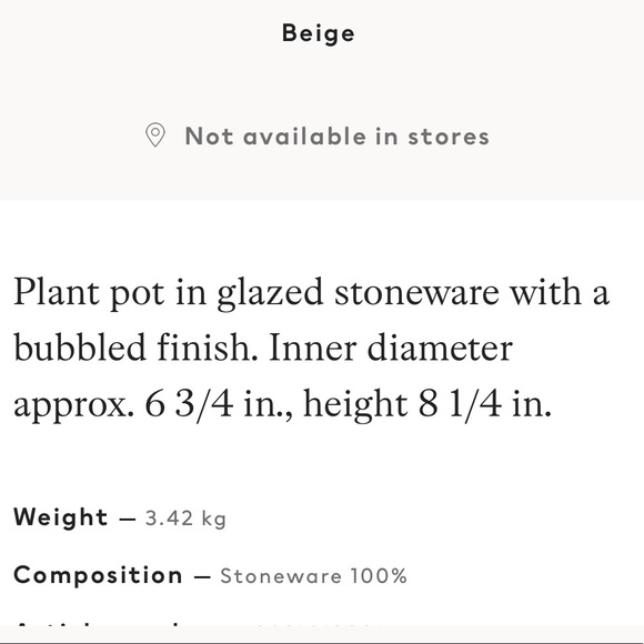 BLOGGER FAVORITE 🔥 H&M Large Plant Pot w Bubbles - Picture 4 of 4